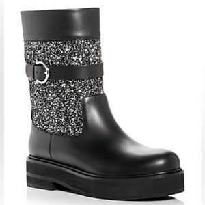 NWT Salvatore Ferragamo Paris Moto Boot